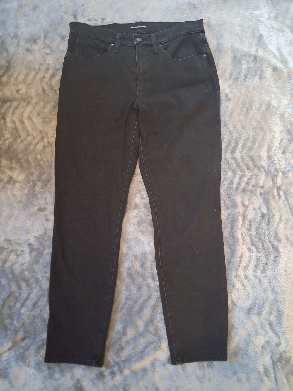 Lucky Brand Womens Mid Rise Skinny Ava Black Skinny Jeans 10/30 A